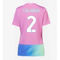 Fotballdrakt Dame AC Milan Davide Calabria #2 Tredjedrakt 2023-24 Kortermet
